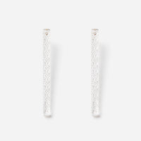 Horizontal Line - Long Earrings/KIKU