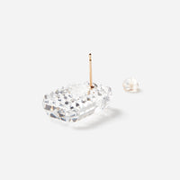 Facet Cut - Rectangle Earrings/NANAKO