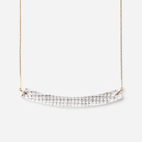 Horizontal Line - Curve Necklace/NANAKO
