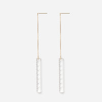 Horizontal Line - Chain Earrings/KIKU